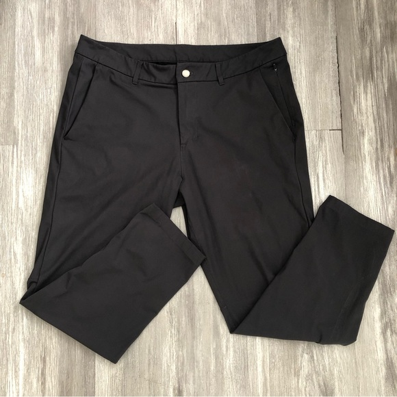 Lululemon Commission Pant Slim‎ Fit Warpstreme Athleisure Stretch Gray 36x28 - Picture 1 of 10